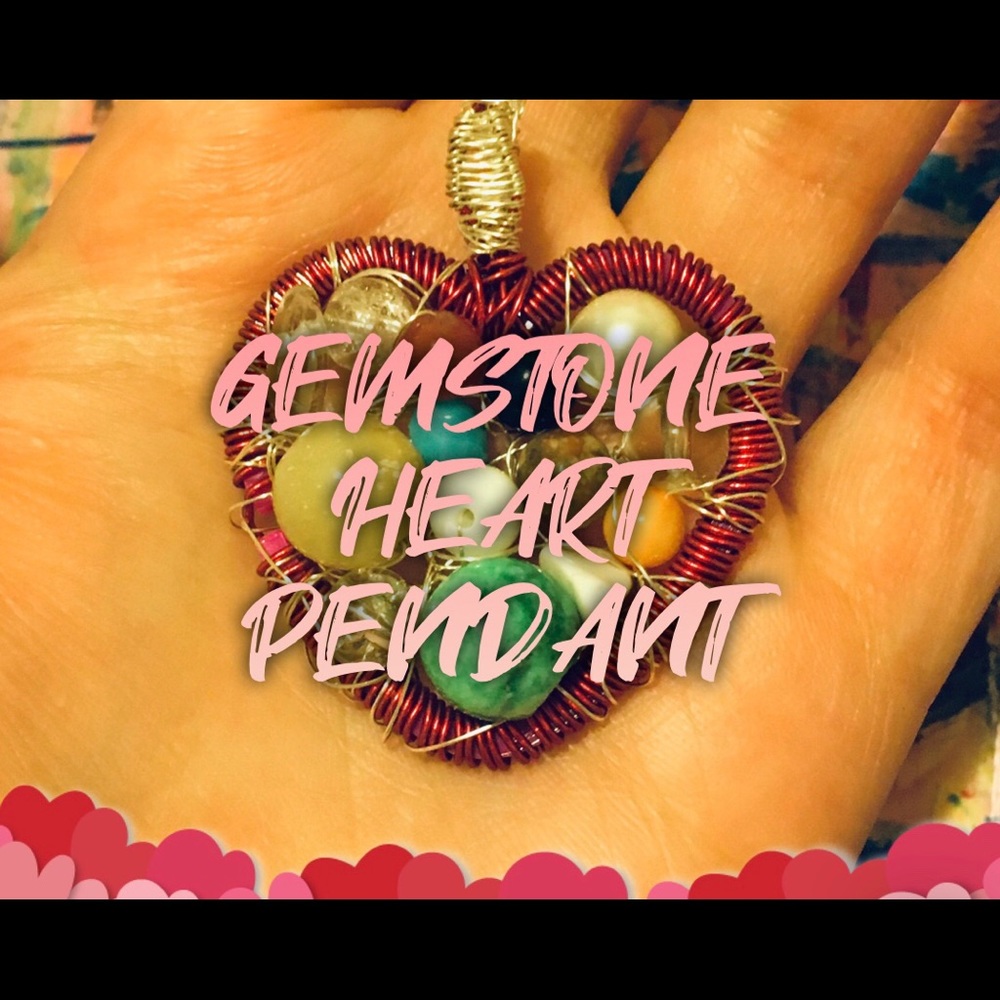Heart Wirewrapped Pendant